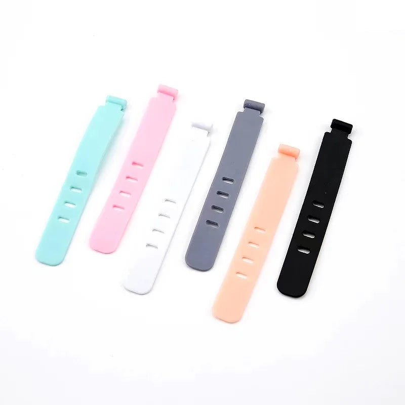 20pcs Cable Organizer Ties Clip Charger Cord Management Silicone Wire