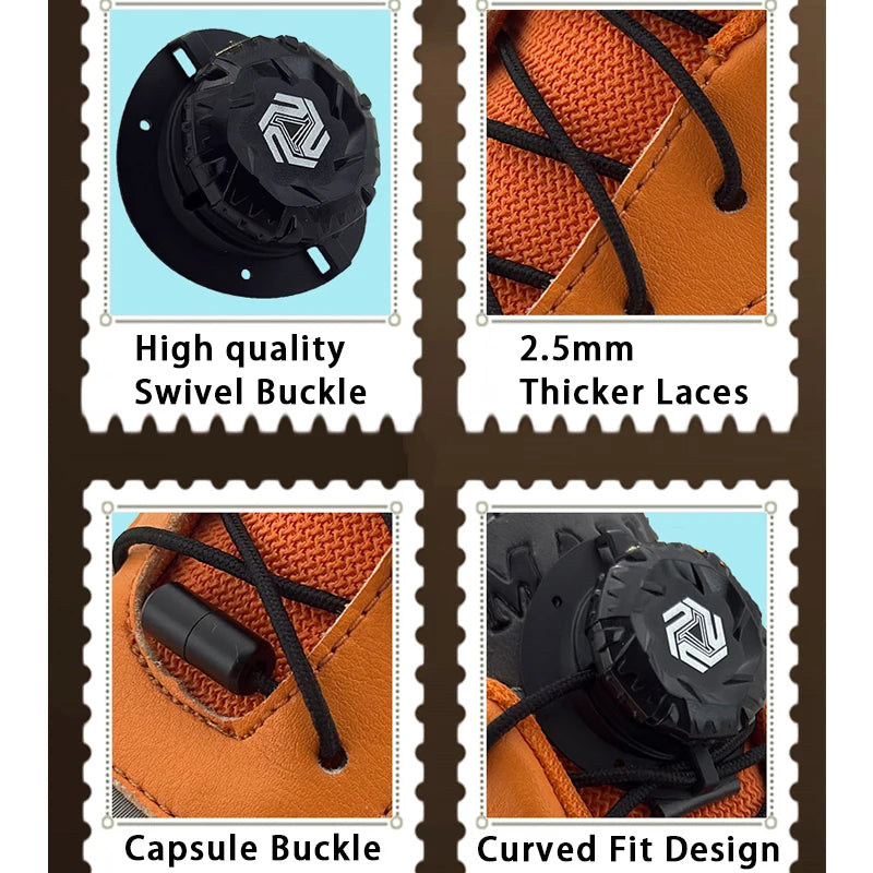 Fashion Swivel Buckle Laces Automatic Shoelace Without ties Kids Adult