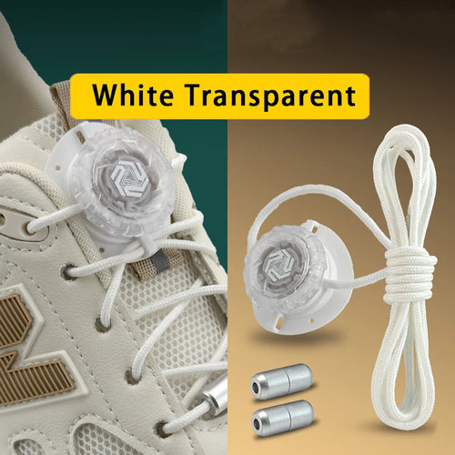 Fashion Swivel Buckle Laces Automatic Shoelace Without ties Kids Adult