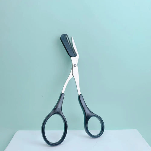 Stainless Steel Eyebrow Trimming Pink/White/Black Scissors with