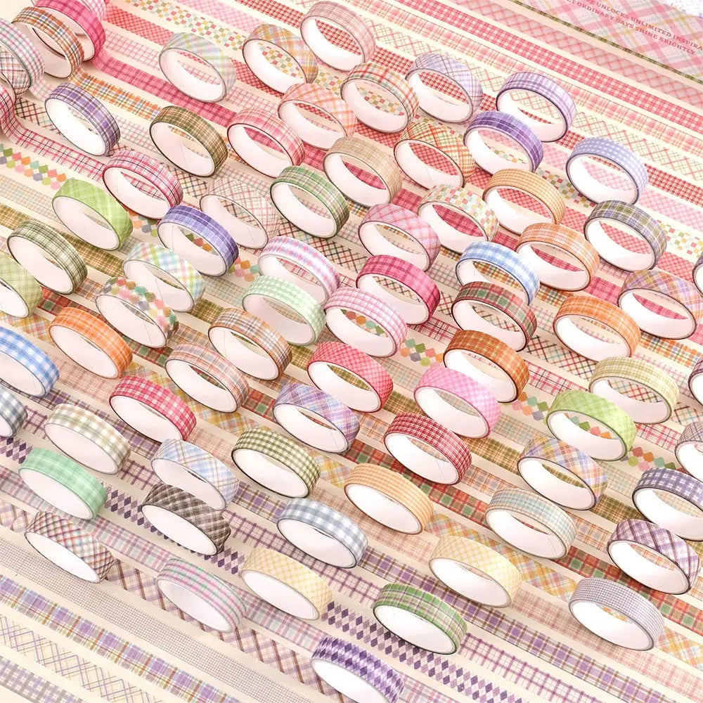60 Rolls Colorful Washi Tape Set (Gift Box) - 0.4In×2m Floral, For Scrapbooking/DIY/Bullet Journal/School/Office