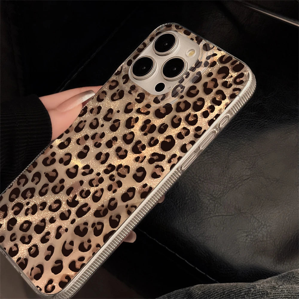 Modern Leopard Phone Case For Samsung Galaxy S26 S25 Edge S24 Plus Note 20 Ultra S23 FE S22 A56 A55 A54 A53 A36 Shockproof Funda