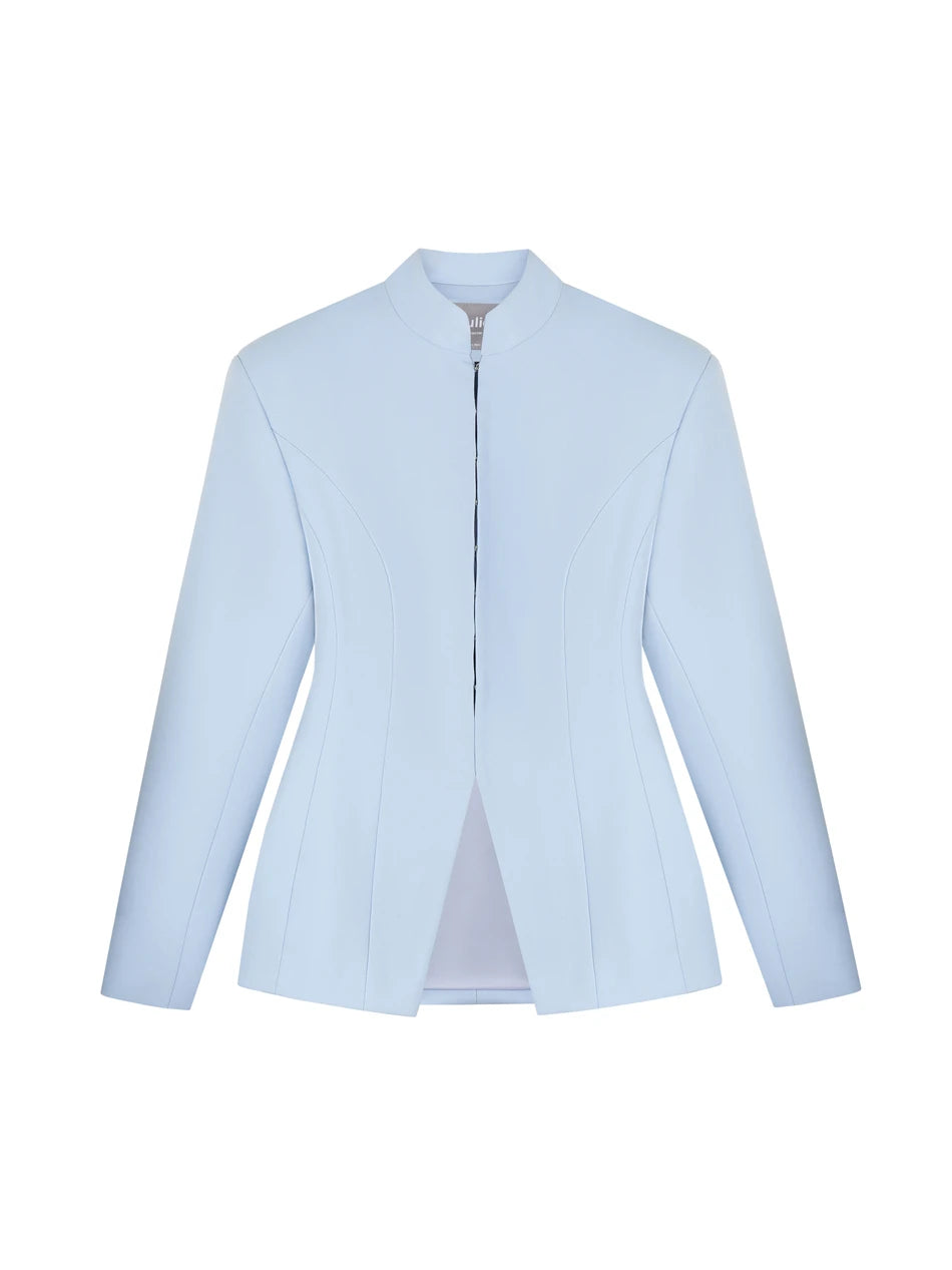 LIMO Minimalist Cape Jacket •2026 Trendy • Stand Collar • Cape Overlay • Tailored Silhouette  • Sophisticated Women’s Wear