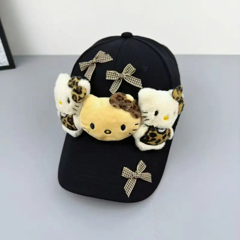 Officially Licensed Hello Kitty 2026 Adorable Bow Face Visor Cap- Breathable for All Seasons Snapback Closure for Sport