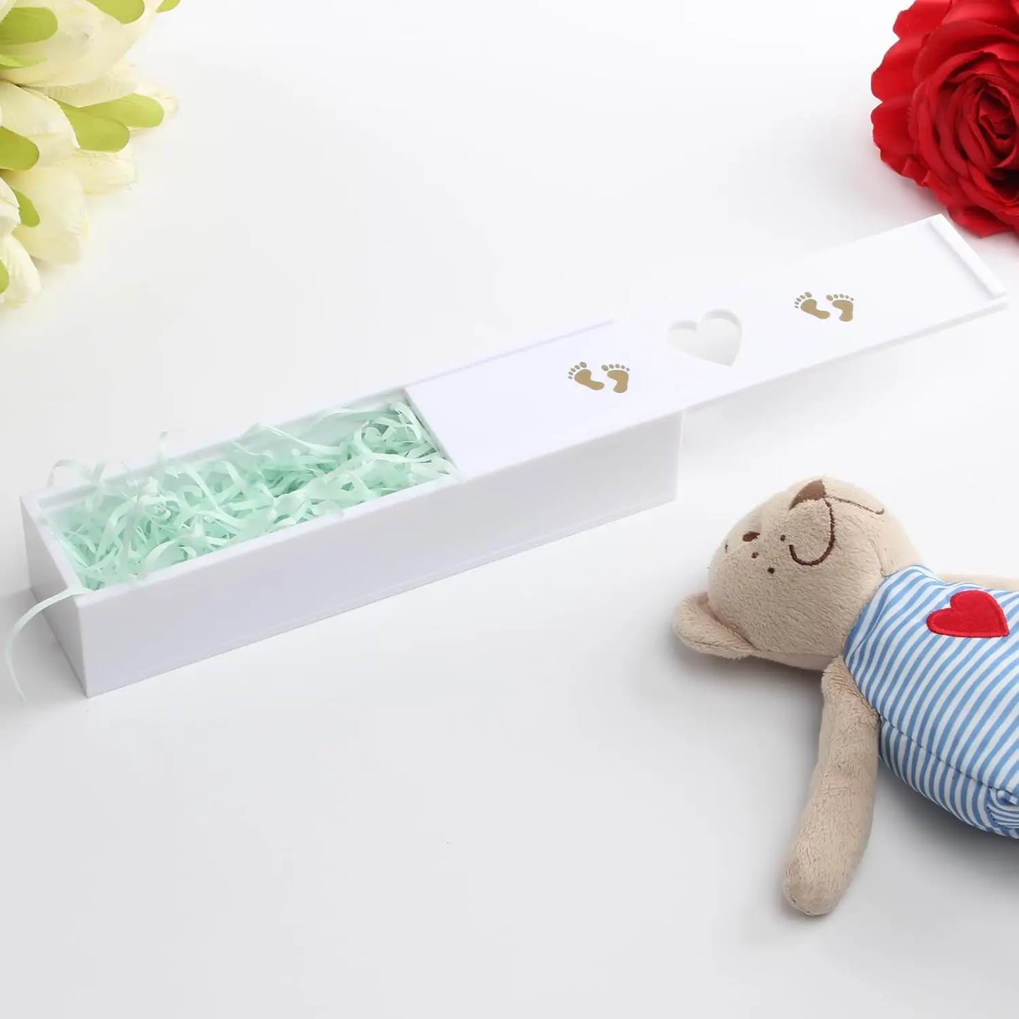 Pregnancy Test Keepsake Box Acrylic Announcement Gift Baby Memory Souvenir Collection for Husband Grandparents