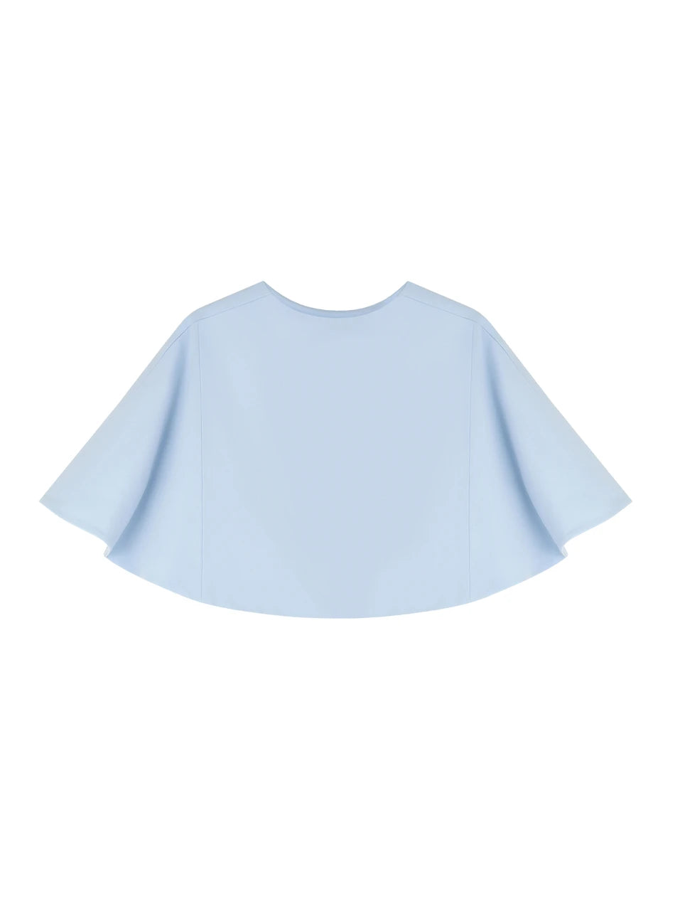 LIMO Minimalist Cape Jacket •2026 Trendy • Stand Collar • Cape Overlay • Tailored Silhouette  • Sophisticated Women’s Wear