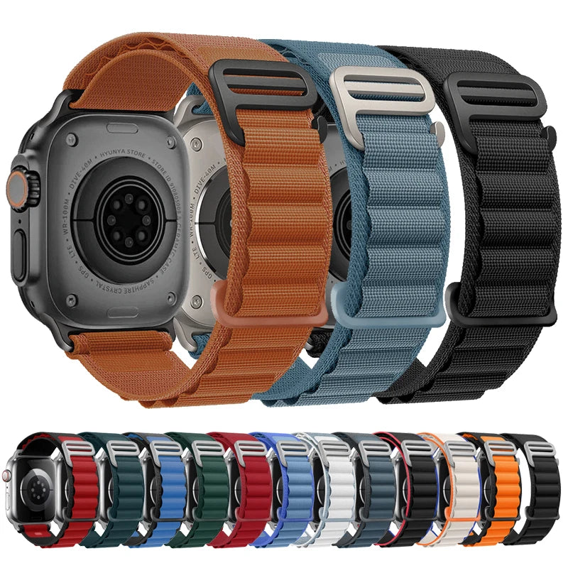 Alpine Strap For Apple Watch Band Ultra 2 3 Watchband 45mm 49mm 42mm 46mm 44mm 41mm 40mm Bracelet Iwatch Series 11 9 8 7 6 SE 10