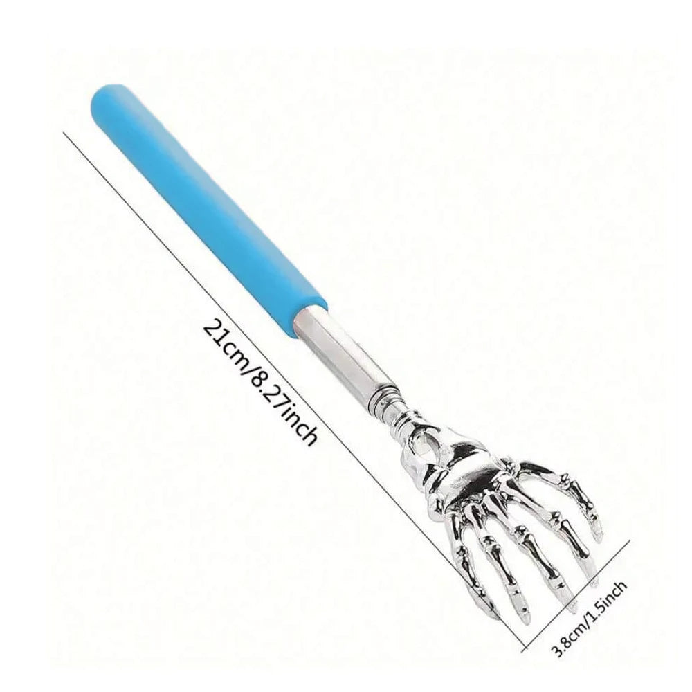 1pc Portable Extendable Back Scratcher Stainless Steel Telescoping Back Scratcher for Both Human Extendable Back Massager