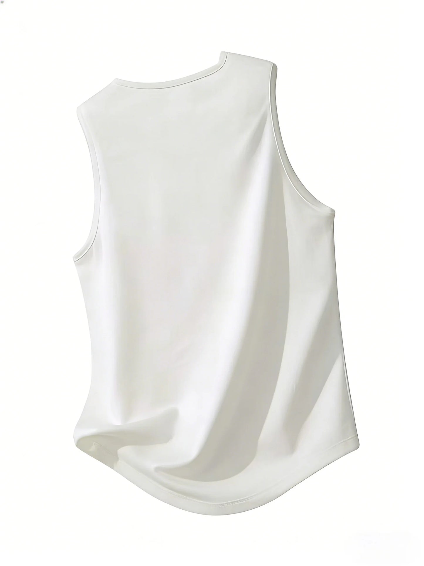 Large Maple Leaf Retro Style Men's Sleeveless V-Neck Shirt - Red casual summer shirt with golden maple leaf design