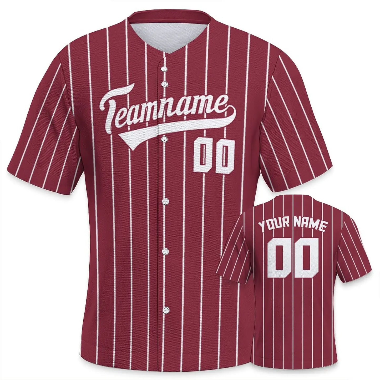 Men's Custom Baseball Jersey Solid Pinstripe Personalized Name Number Printing Fans Gift Baseball Team Shirt for Sportswear
