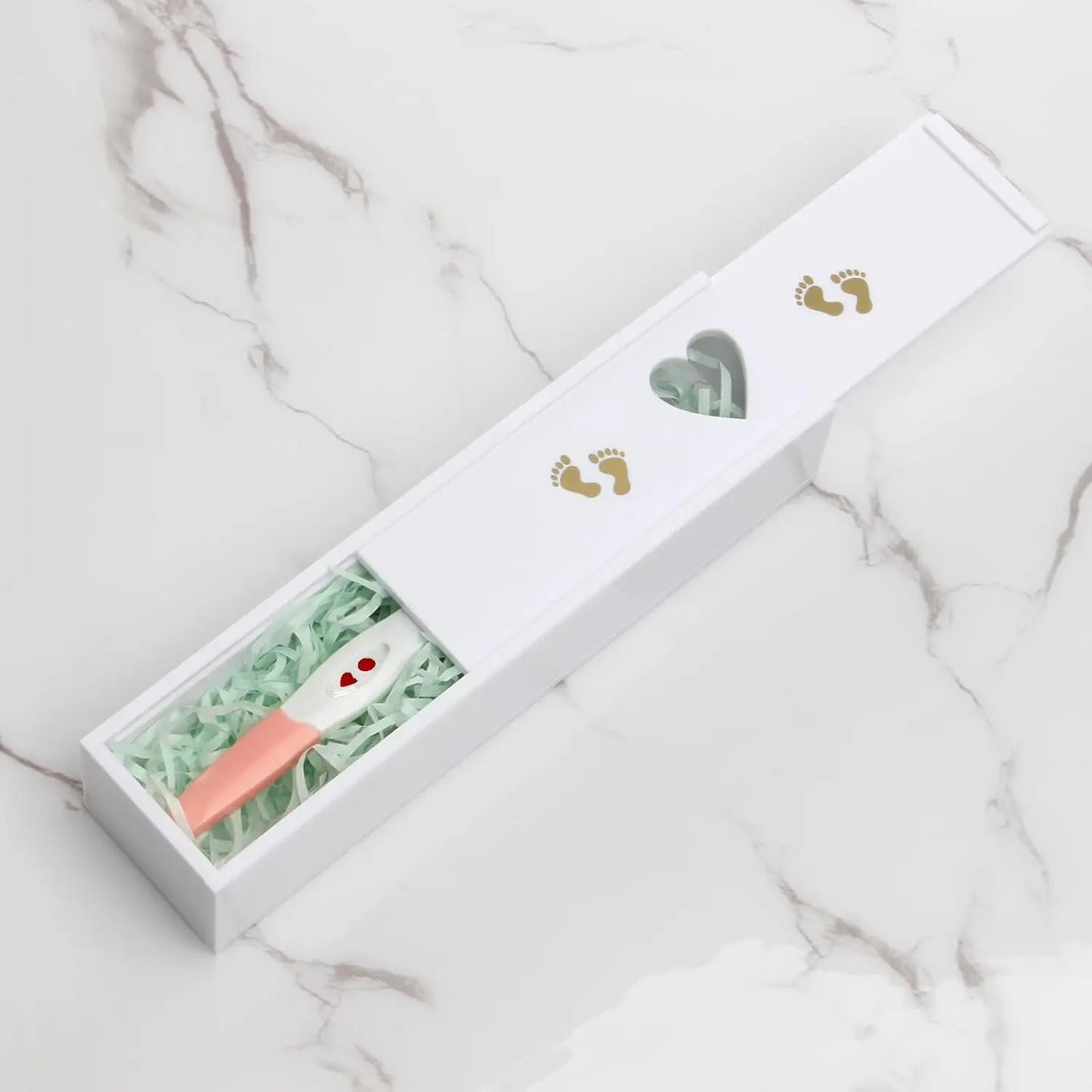 Pregnancy Test Keepsake Box Acrylic Announcement Gift Baby Memory Souvenir Collection for Husband Grandparents