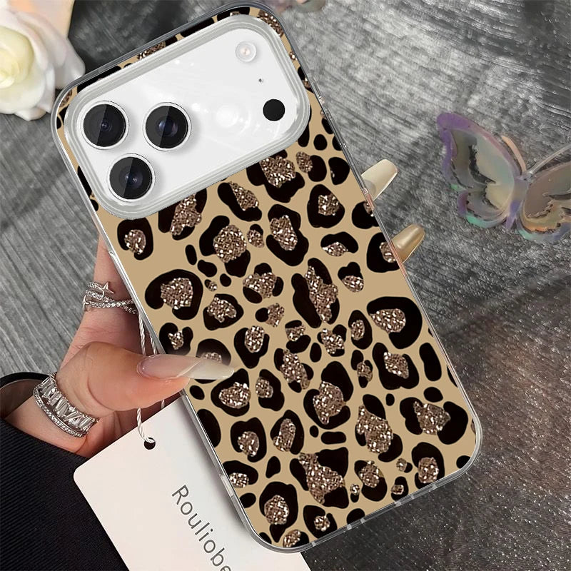 Modern Leopard Phone Case For Samsung Galaxy S26 S25 Edge S24 Plus Note 20 Ultra S23 FE S22 A56 A55 A54 A53 A36 Shockproof Funda