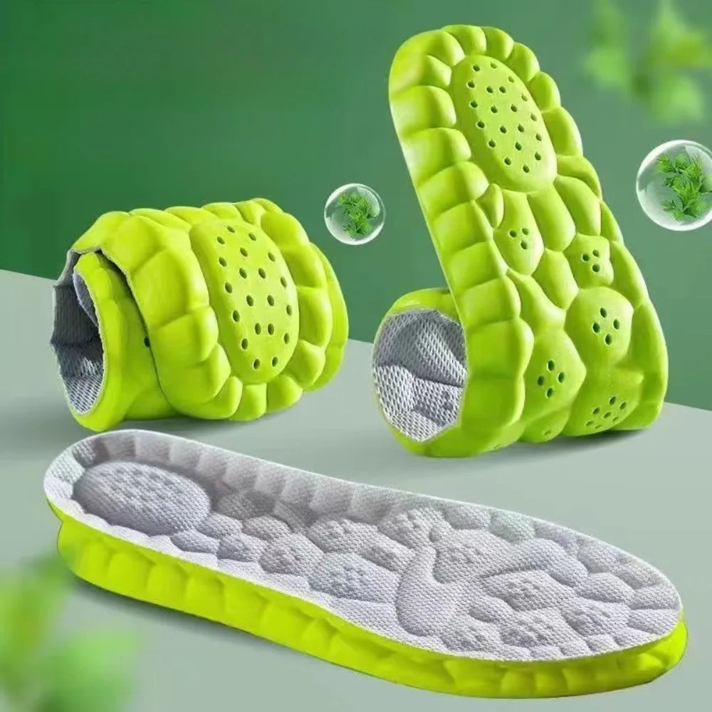 Insole sports shoes inner pad, soft and breathable shock-absorbing cushioning running shoe orthotic care inner pad