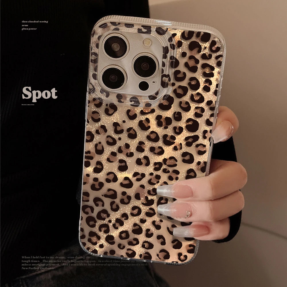 Modern Leopard Phone Case For Samsung Galaxy S26 S25 Edge S24 Plus Note 20 Ultra S23 FE S22 A56 A55 A54 A53 A36 Shockproof Funda