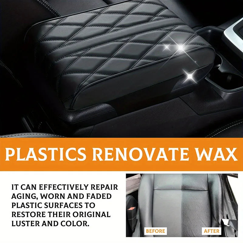 Car Universal Leather and Plastic Repair Polishing Wax Automotive interior reconditioning cream for leather/plastic/rubber care