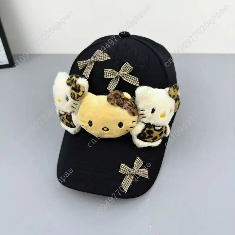 Officially Licensed Hello Kitty 2026 Adorable Bow Face Visor Cap- Breathable for All Seasons Snapback Closure for Sport