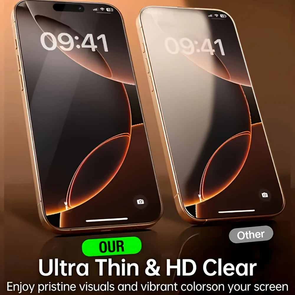 NNBILI 5Pcs Oleophobic Coating Dust Free Easy Installation Screen Protector For iPhone 17 Pro Max 16 15 14 13 12 11 Pro Series