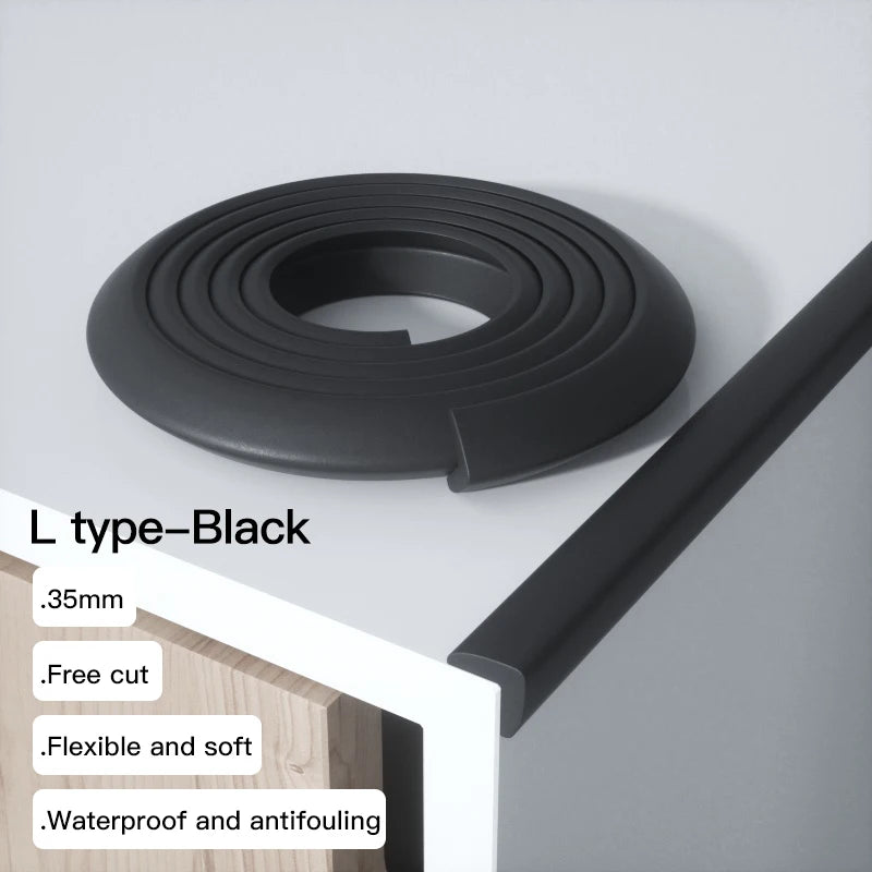 2M Child Bumper Strips Baby Safety Bumper Strips Table Safety Edge Coffee Table Corner Protection Strips