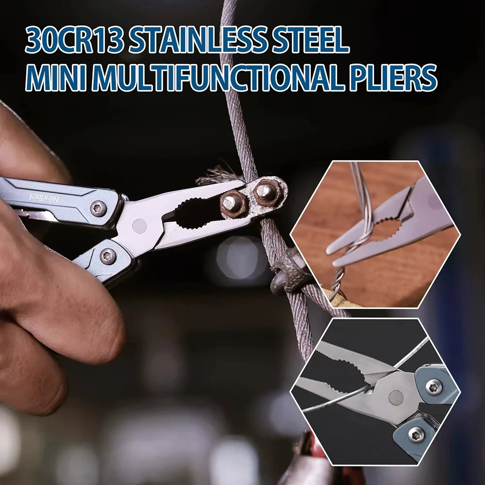 NexTool S11 12-in-1 Mini Sailor Pliers Multifunctional Folding Tool Screwdriver Portable EDC Outdoor Disaster Relief Tool Set