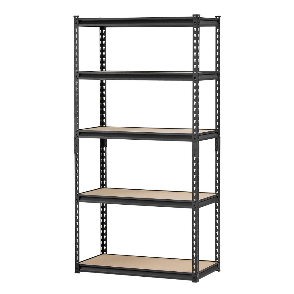 Heavy Duty 5 Tier Metal Storage Shelves 2000LBS Load Bearing Garage Warehouse Basement Organizer Rack 32" W 16" D 62.8" H