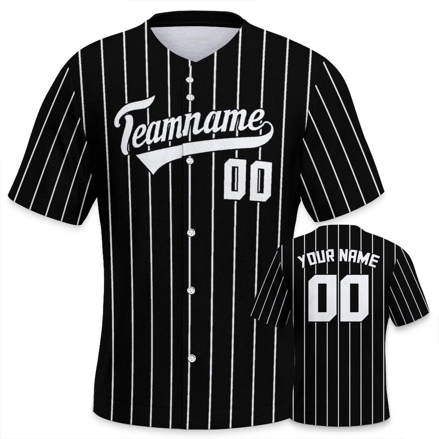 Men's Custom Baseball Jersey Solid Pinstripe Personalized Name Number Printing Fans Gift Baseball Team Shirt for Sportswear