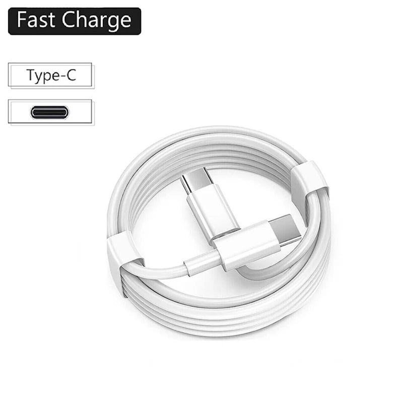 PD 60W USB C to USB Type C Cable Fast Charge Data Cable For Iphone 15 15Pro Huawei Samsung Xiaomi Data Line Black White 1M 2M 3M