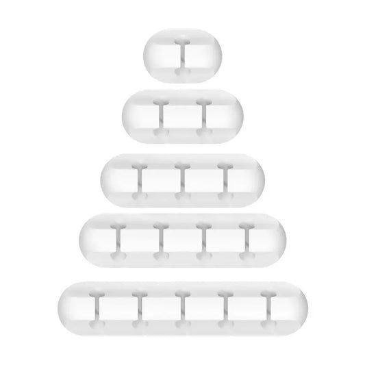 Silicone USB Cable Organizer USB Charging Cable Winder Desktop Tidy Management Clips Cable Holder For Mouse earphone Accessories
