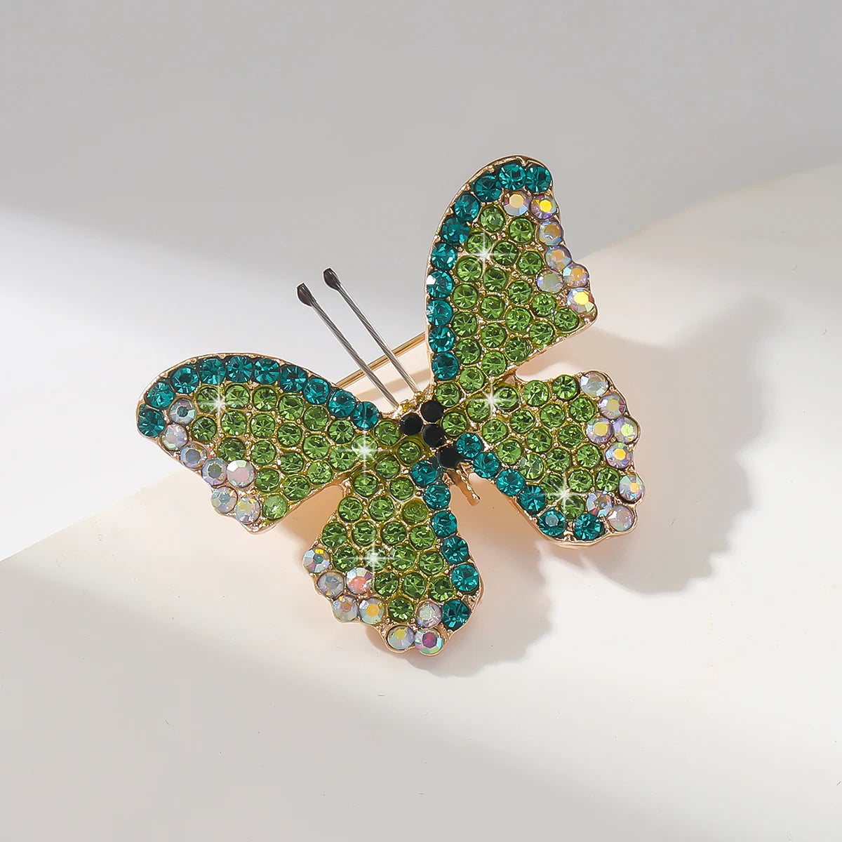 Cute butterfly brooch for women, sparkling and vibrant with forest style design, daily wear brooch accessories