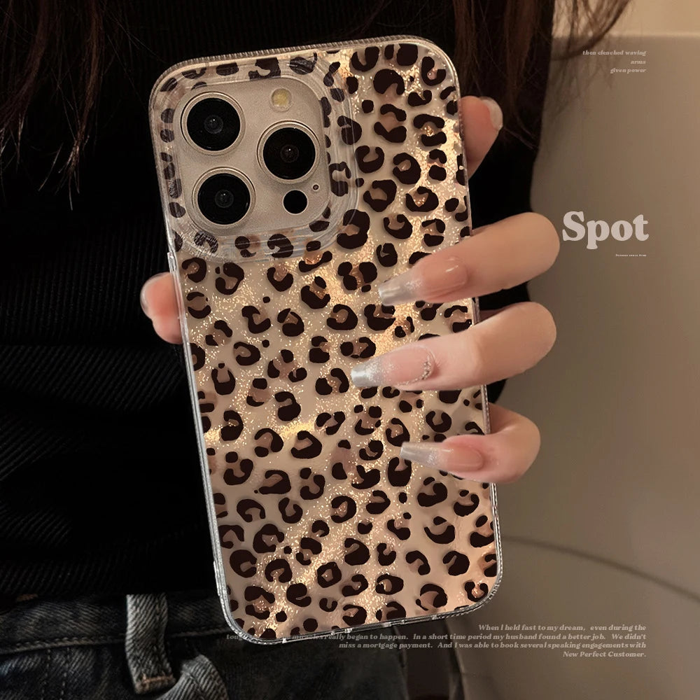 Modern Leopard Phone Case For Samsung Galaxy S26 S25 Edge S24 Plus Note 20 Ultra S23 FE S22 A56 A55 A54 A53 A36 Shockproof Funda